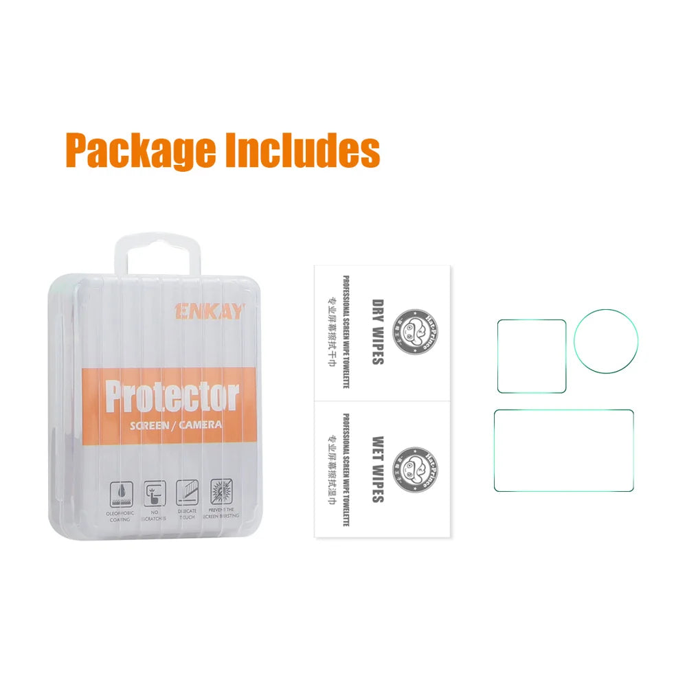 ENKAY HAT PRINCE For DJI Osmo Action 5 Pro Screen Protector   9H High Aluminum-Silicon Glass Film - Transparent - 5