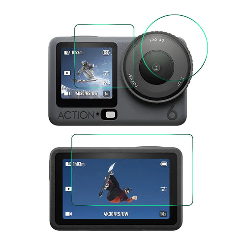 ENKAY HAT PRINCE For DJI Osmo Action 6 Screen Protector   9H High Aluminum-Silicon Glass Film - Transparent - 1