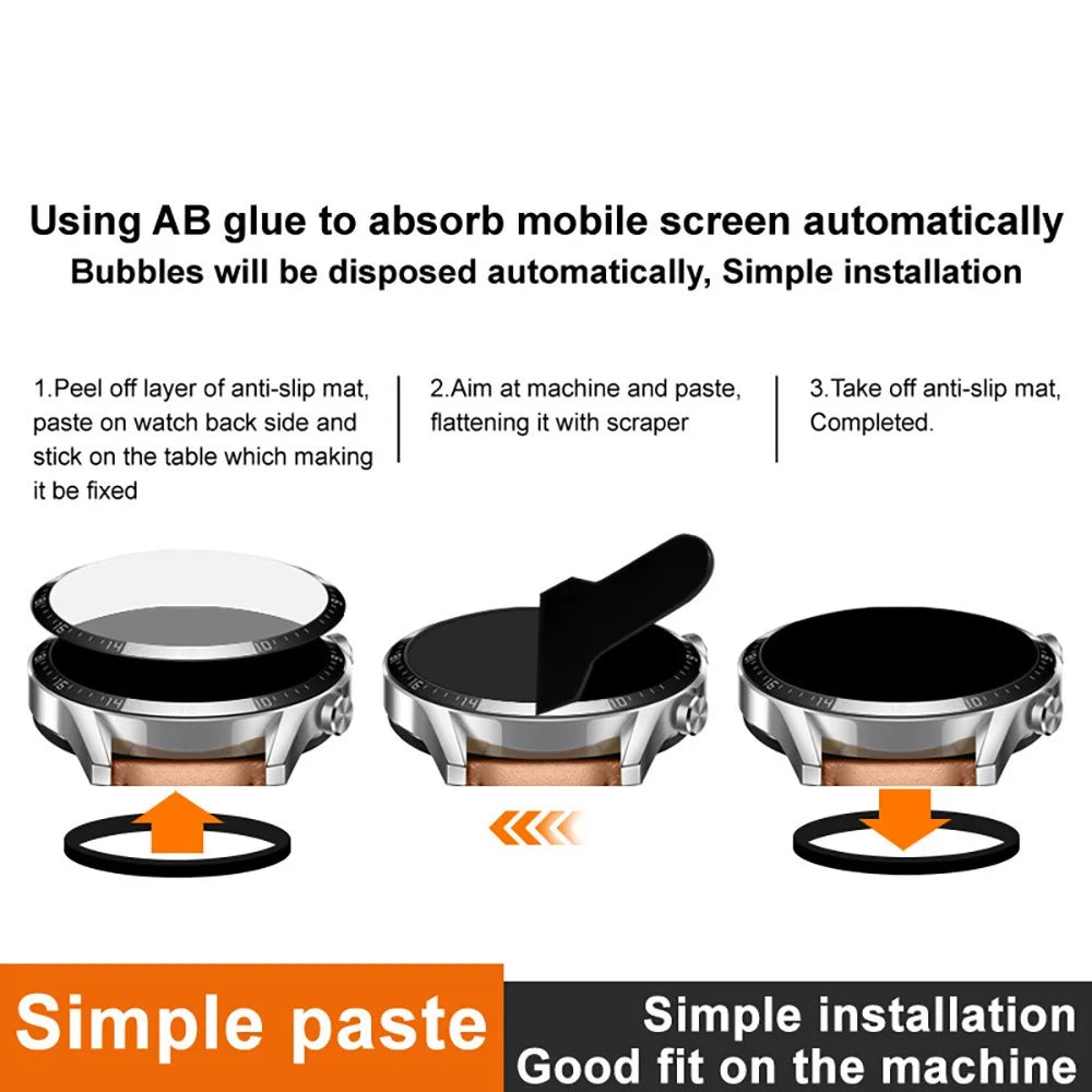 IMAK For Xiaomi Watch 5 Screen Protector Anti Scratch PMMA Watch Film - Transparent - 4