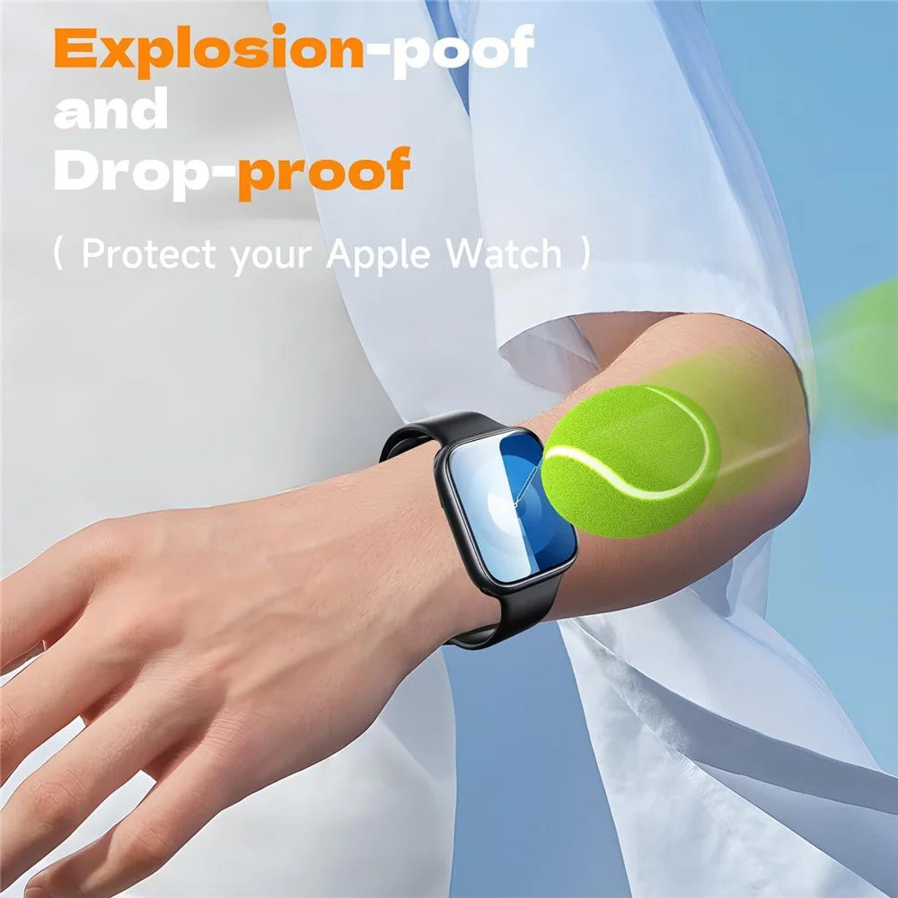 2Pcs Apple Apple Watch Series 11 46mm / 10 46mm Watch Screen Protector Watch PMMA Composite Film with Auxiliary Tool - Transparent - 7