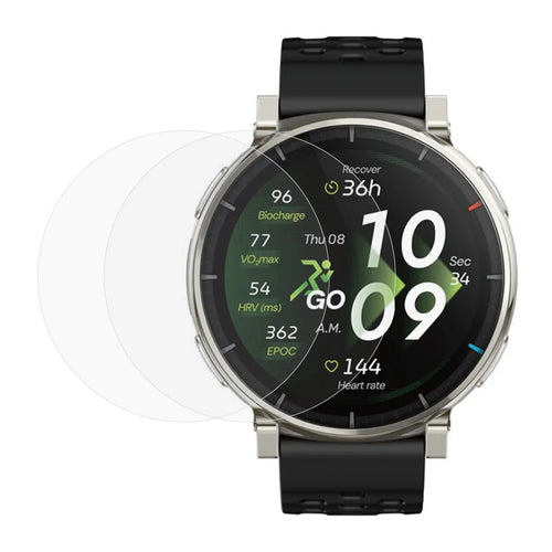 2Pcs For Huami Amazfit Active 3 Premium Screen Protector Tempered Glass 2.5D HD Watch Screen Film - Transparent - 1