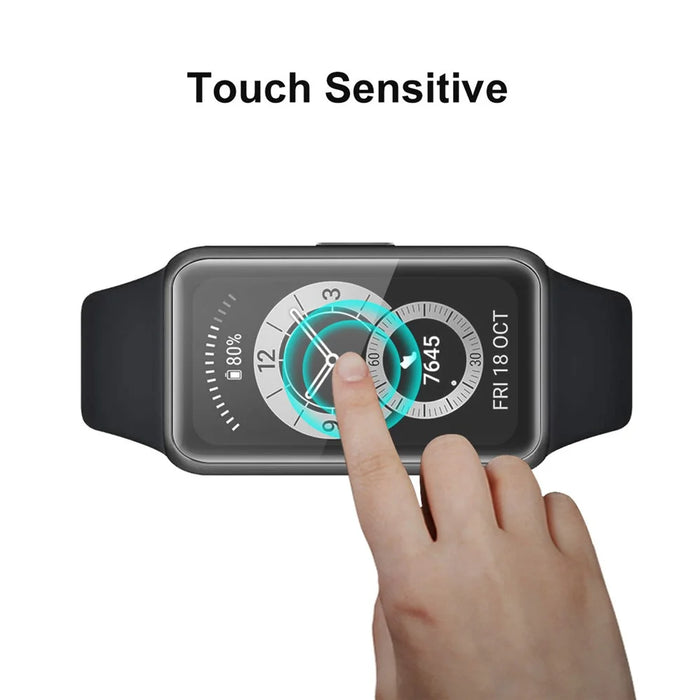 ENKAY HAT PRINCE for Huawei Band 6/Honor Band 6 2Pcs 3D Curved Soft PC Edge + Full Coverage PMMA Screen Protector Films - 4