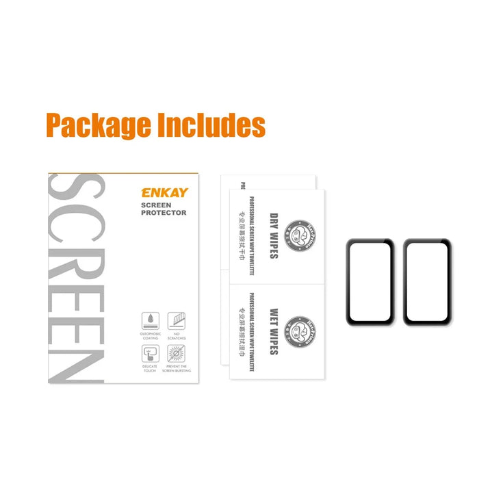 ENKAY HAT PRINCE for Huawei Band 6/Honor Band 6 2Pcs 3D Curved Soft PC Edge + Full Coverage PMMA Screen Protector Films - 7