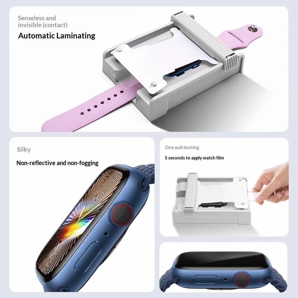 Screen Protector for Apple Watch Ultra 3 / Ultra 2 / Ultra 49mm Soft PET Full Cover Watch Film with Dust-Free Installation Kit - Transparent - 6