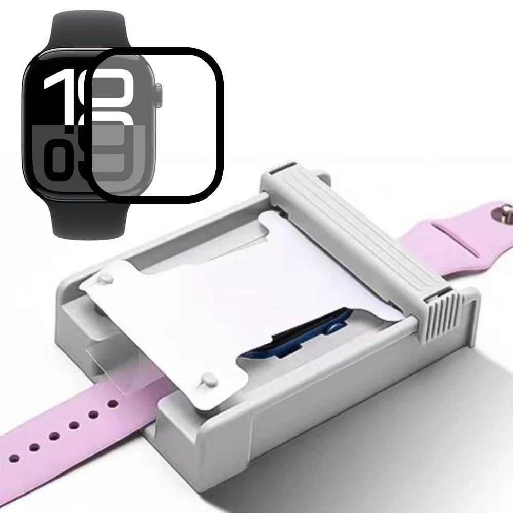 Screen Protector for Apple Watch Series 11 46mm / 10 46mm Soft PET Full Cover Watch Film with Dust-Free Installation Kit - Transparent - 1