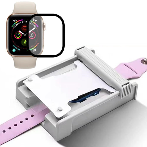Screen Protector for Apple Watch Series SE (2025) / SE (2023) / SE (2022) / SE / 6 / 5 / 4 /  44mm Soft PET Full Cover Watch Film with Dust-Free Installation Kit - Transparent - 1