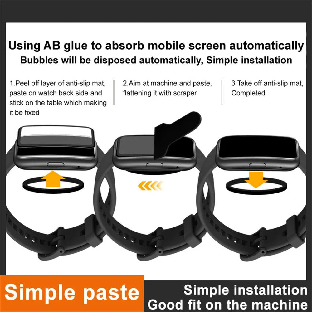 IMAK For Huawei Band 11 Screen Protector Anti Scratch PMMA Watch Film - Transparent - 4