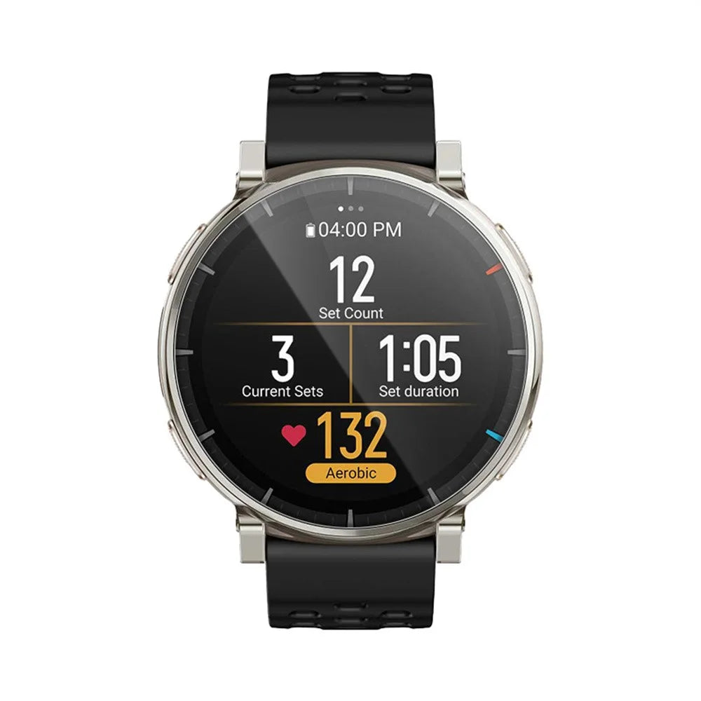 RURIHAI For Huami Amazfit Active 3 Premium Screen Protector High Aluminium-silicon Glass Watch Film with Alignment Tool - Transparent - 2