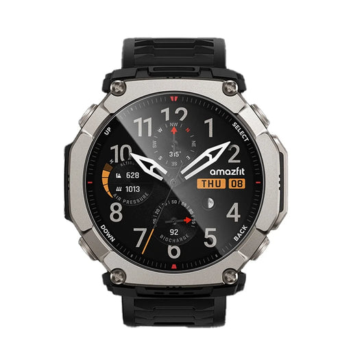 RURIHAI For Huami Amazfit T-Rex Ultra 2 Screen Protector High Aluminium-silicon Glass Watch Film with Alignment Tool - Transparent - 2