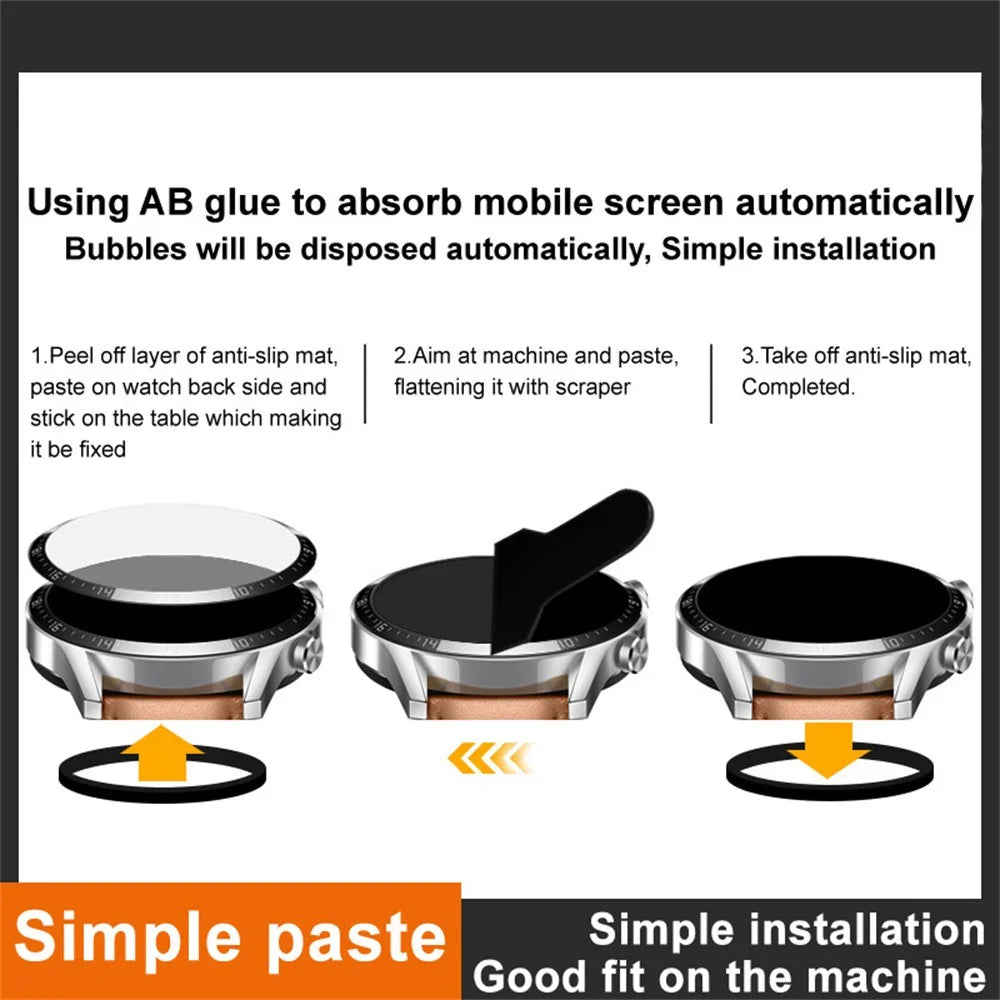 IMAK For Xiaomi Watch S5 Screen Protector Anti Scratch PMMA Watch Film - Transparent - 4