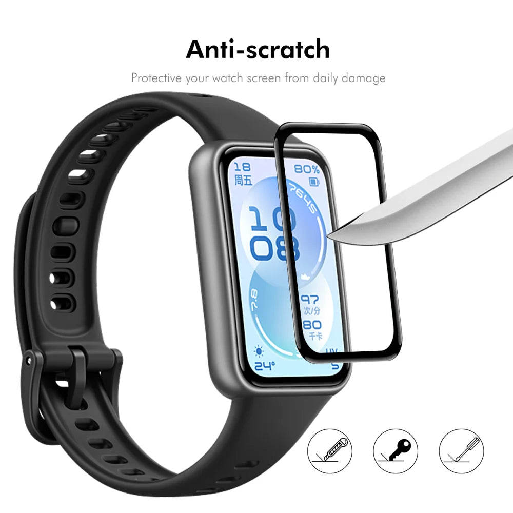 ENKAY HAT PRINCE For Huawei Band 11 Screen Protector 3D Curved PC + PMMA Ultra Clear Film - Transparent - 5