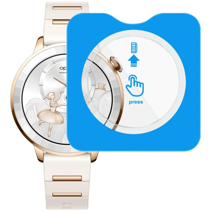 IMAK For Oppo Watch X3 Mini Glossy Gold Edition Tempered Glass Screen Protector with Installation Tool - Transparent - 4