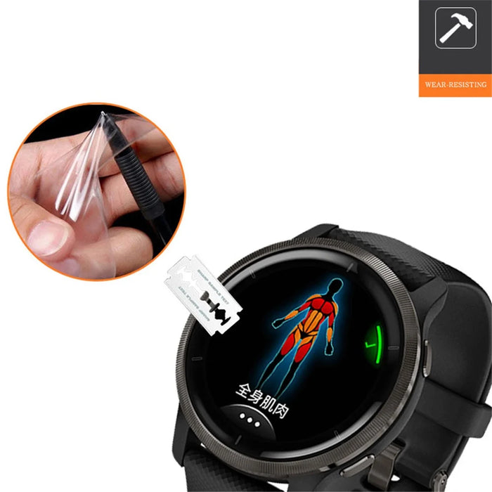 Soft TPU Anti-scratch Explosion-proof Smart Watch Screen Protector Film Guard for Garmin Venu 2 D40mm - 4
