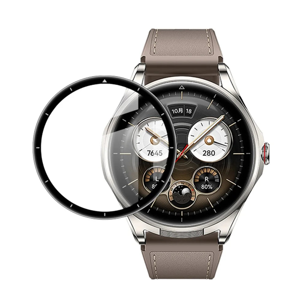 IMAK for Huawei Watch Buds 2 (Amber Brown  /  Titanium Silver Edition) Screen Protector Anti Scratch PMMA Watch Film - Transparent - 1