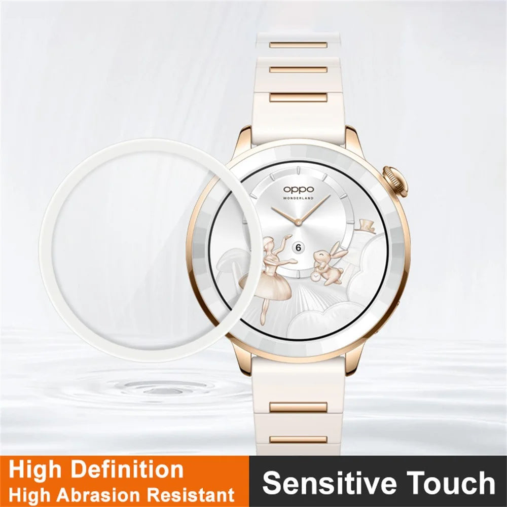 IMAK For Oppo Watch X3 Mini (Glossy Gold Edition) Screen Protector Anti Scratch PMMA Watch Film - Transparent - 3