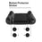 PGTECH GP-828 12 in 1 For Steam Controller (2nd generation) Protective Kit Silicone Thumbstick Caps with Carbon Fiber Sticker and Type-C Dust Plug - Black - 7
