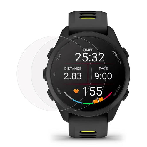2Pcs For Garmin Forerunner 170 Screen Protector Tempered Glass 2.5D HD Watch Screen Film - Transparent - 1