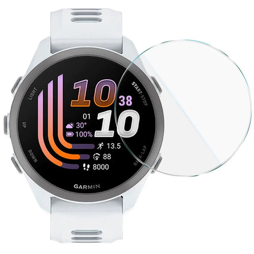 IMAK for Garmin Forerunner 170 Screen Protector Clear Tempered Glass Watch Film - Transparent - 1