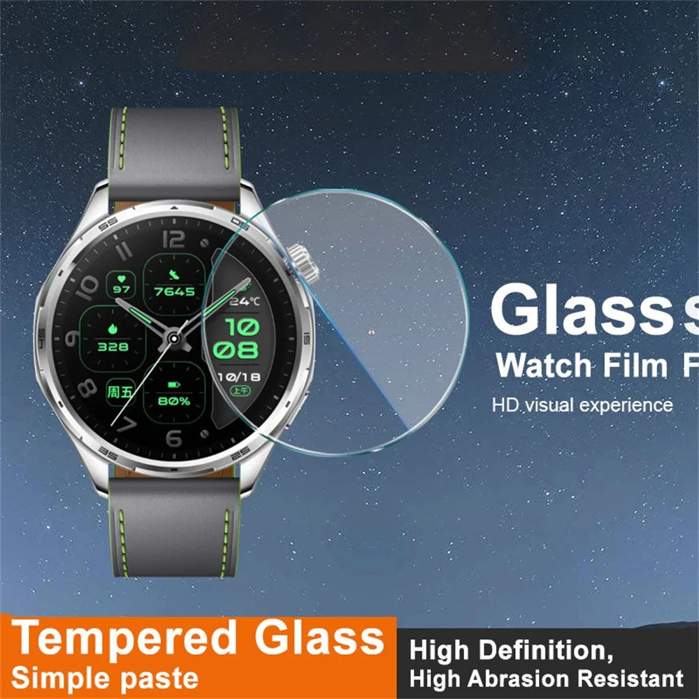 IMAK for Honor Watch 6 Plus Screen Protector Clear Tempered Glass Watch Film - Transparent - 3