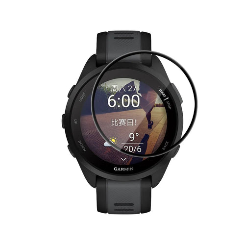 RURIHAI For Garmin Forerunner 170 / Forerunner 165 PMMA Screen Protector 3D Full Glue Watch Screen Film - Black - 1