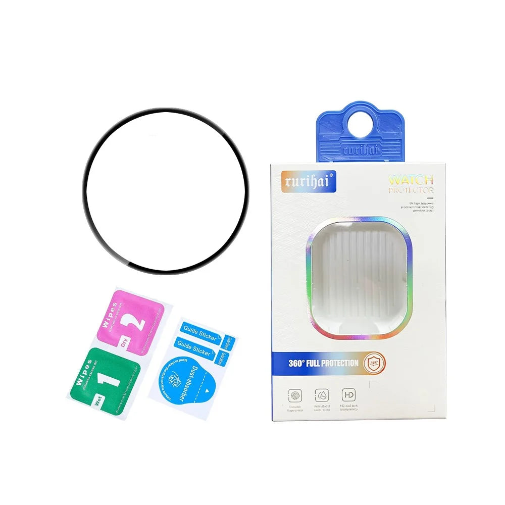 RURIHAI For Garmin Forerunner 170 / Forerunner 165 PMMA Screen Protector 3D Full Glue Watch Screen Film - Black - 5