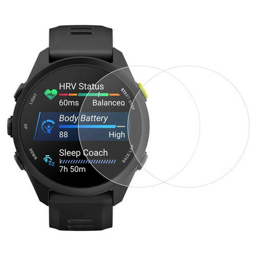 2Pcs For Garmin Forerunner 70 Screen Protector Tempered Glass 2.5D HD Watch Screen Film - Transparent - 1