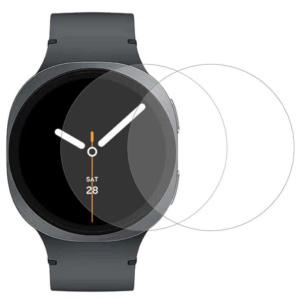 2Pcs For Samsung Galaxy Watch9 44mm Screen Protector Tempered Glass 2.5D HD Watch Screen Film - Transparent - 1