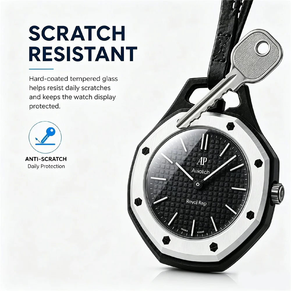 For Swatch Royal Pop Tempered Glass Scratch Resistant High Clarity Screen Protector - Clear - 3
