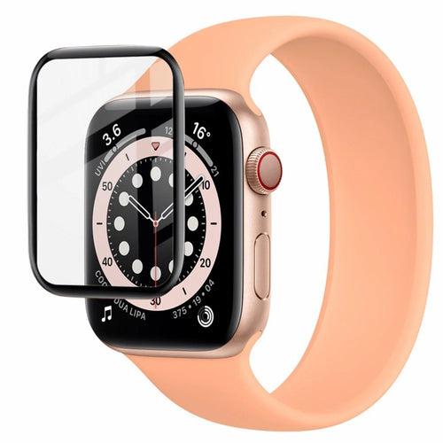 IMAK Black-Edge Organic Glass Watch Screen Protector Scratch-Resistant Film for Apple Watch SE (2023) / SE (2022) / SE / 6 / 5 / 4 44mm - 1