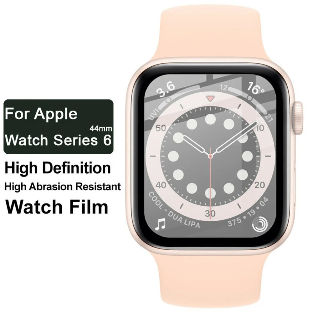 IMAK Black-Edge Organic Glass Watch Screen Protector Scratch-Resistant Film for Apple Watch SE (2023) / SE (2022) / SE / 6 / 5 / 4 44mm - 2