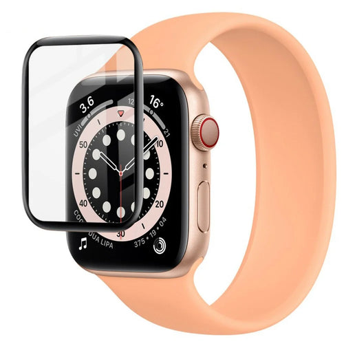 IMAK Scratch-Resistant Organic Glass Black-Edge Watch Screen Protector Film for Apple Watch SE3 / SE2 / SE1 / 6 / 5 / 4 40mm - 1