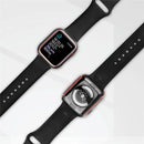 One-Piece Hard PC and Tempered Glass Film Electroplating Watch Case Shell for Apple Watch Series SE3 / SE2 / SE1 /  6 / 5 / 4 40mm - Black / Gold - 5