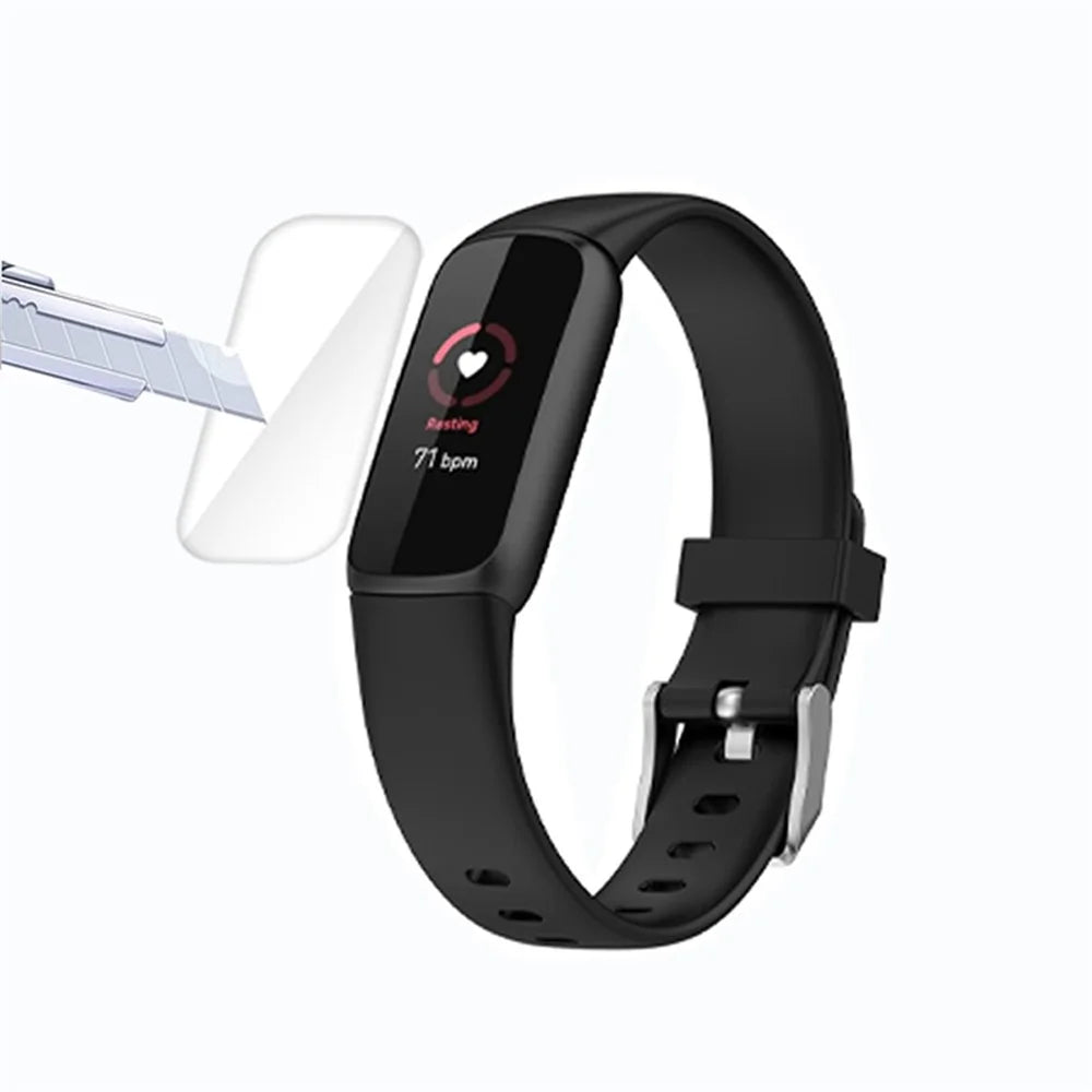 5Pcs Full Coverage Soft TPE Smart Watch Screen Protector Film for Fitbit Luxe - 2