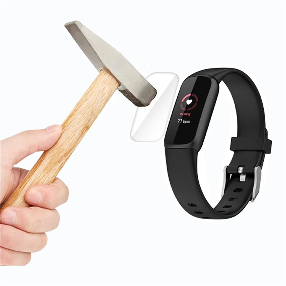 5Pcs Full Coverage Soft TPE Smart Watch Screen Protector Film for Fitbit Luxe - 3