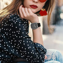 Rhinestone Decor Smart Watch Case Cover with Tempered Glass Screen Protector for Apple Watch Series SE3 / SE2 / SE1 /  6 / 5 / 4 44mm - Black - 6