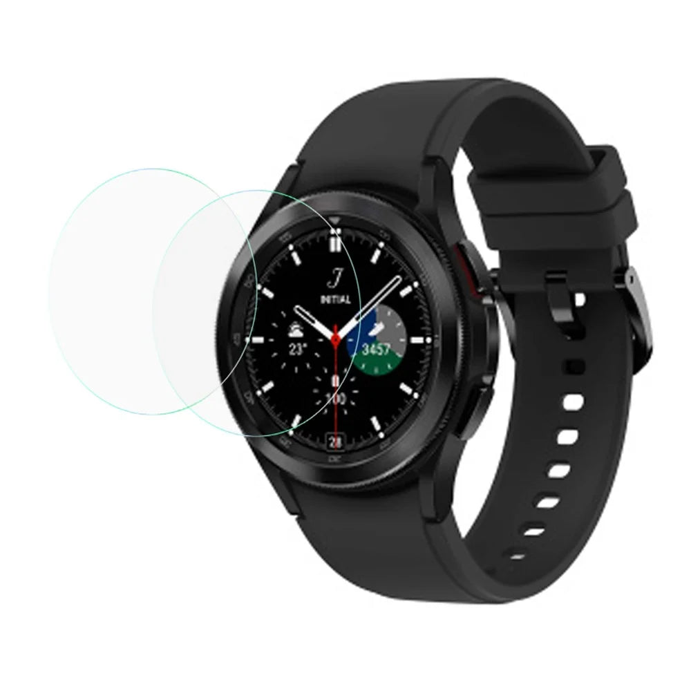 2Pcs / Set Ultra Clear Tempered Glass Transparent Screen Protector for Samsung Galaxy Watch4 Classic 46mm - 1