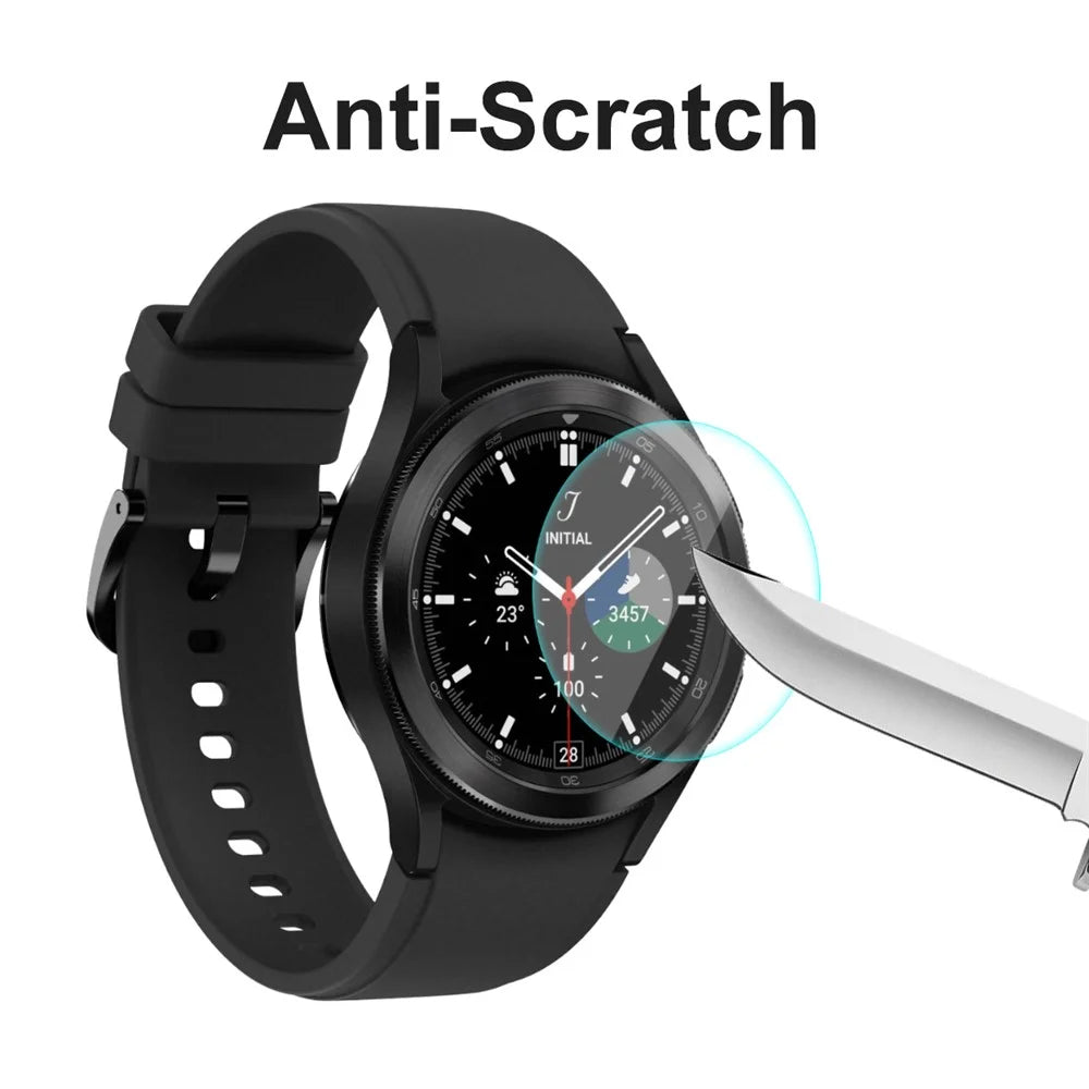 ENKAY HAT PRINCE 2.15D Arc Edges 9H Hardness HD 0.2mm Tempered Glass Screen Protector for Samsung Galaxy Watch4 Classic 46mm - 5