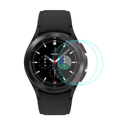 2Pcs/Pack ENKAY HAT PRINCE 0.2mm Ultra-Thin 9H HD 2.15D Arc Edge Tempered Glass Screen Protector for Samsung Galaxy Watch4 Classic 42mm - 1