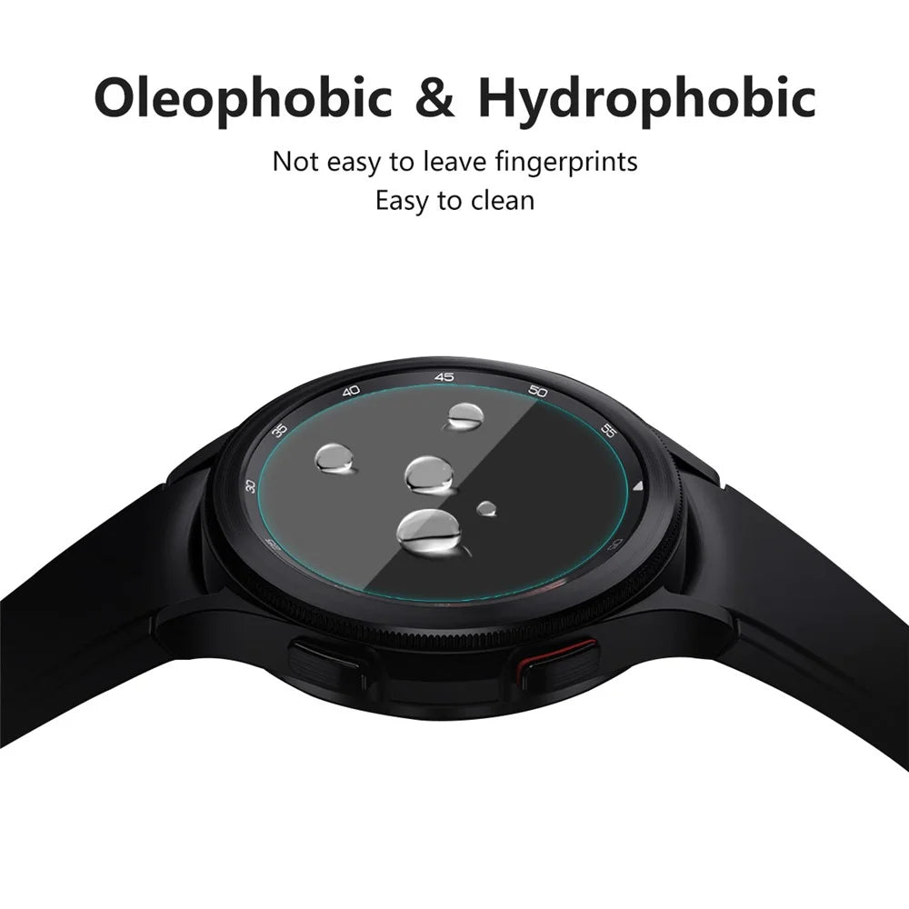 2Pcs/Pack ENKAY HAT PRINCE 0.2mm Ultra-Thin 9H HD 2.15D Arc Edge Tempered Glass Screen Protector for Samsung Galaxy Watch4 Classic 42mm - 4