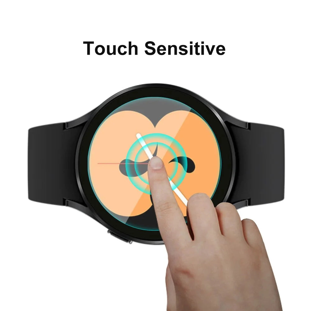 2Pcs/Pack ENKAY HAT PRINCE 9H Hardness Anti-Scratch 2.15D Arc Edge Clear Ultra-Thin 0.2mm Tempered Glass Screen Protector for Samsung Galaxy Watch4 44mm - 3