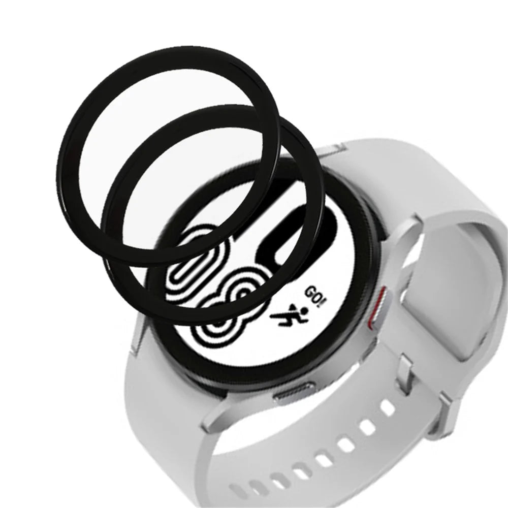 2Pcs/Set PMMA Full Coverage Screen Protector Guard Films for Samsung Galaxy Watch4 40mm - 1
