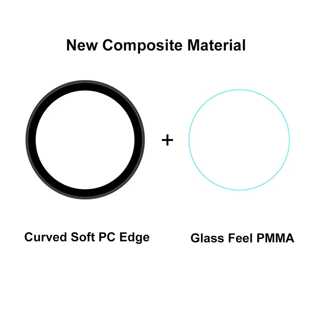 5Pcs ENKAY HAT PRINCE 3D Curved Soft PC Edge + Full Coverage HD Clear PMMA Tempered Glass Screen Protector for Samsung Galaxy Watch4 44mm - 3