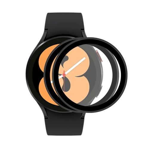 2Pcs ENKAY HAT PRINCE 3D Curved Soft PC Edge + PMMA Full Coverage HD Clear Tempered Glass Film for Samsung Galaxy Watch4 44mm - 1