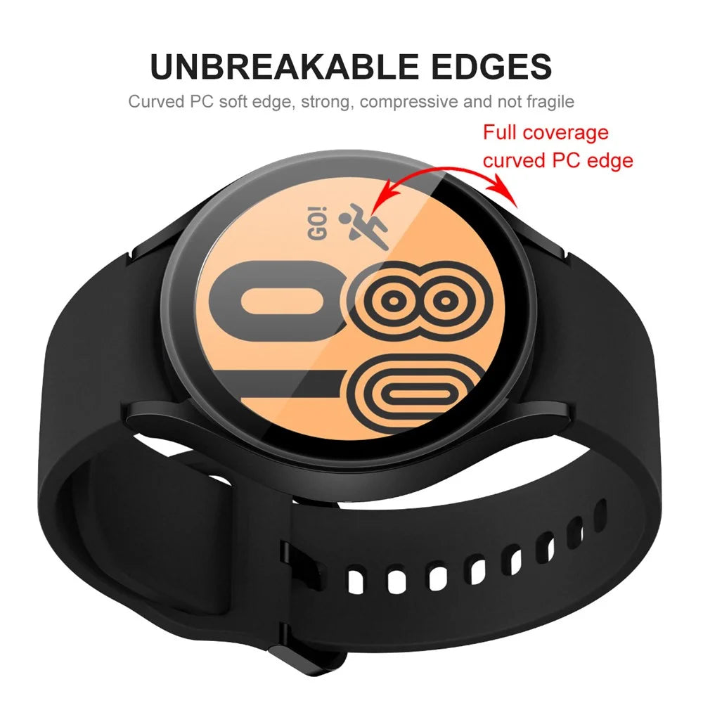 ENKAY HAT PRINCE Full Screen 3D Curved Soft PC Edge + HD Scratch Resistant PMMA Tempered Glass Screen Protector for Samsung Galaxy Watch4 40mm - 4