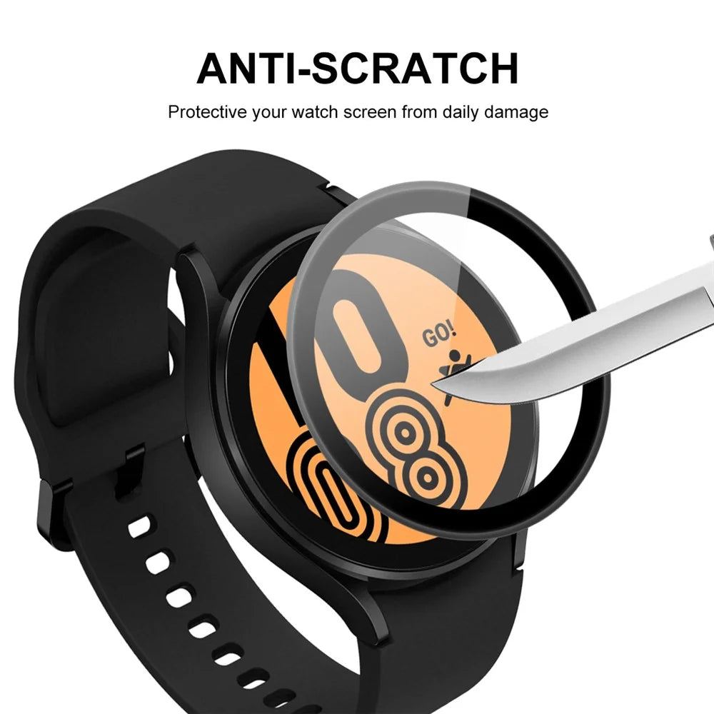 ENKAY HAT PRINCE Full Screen 3D Curved Soft PC Edge + HD Scratch Resistant PMMA Tempered Glass Screen Protector for Samsung Galaxy Watch4 40mm - 6