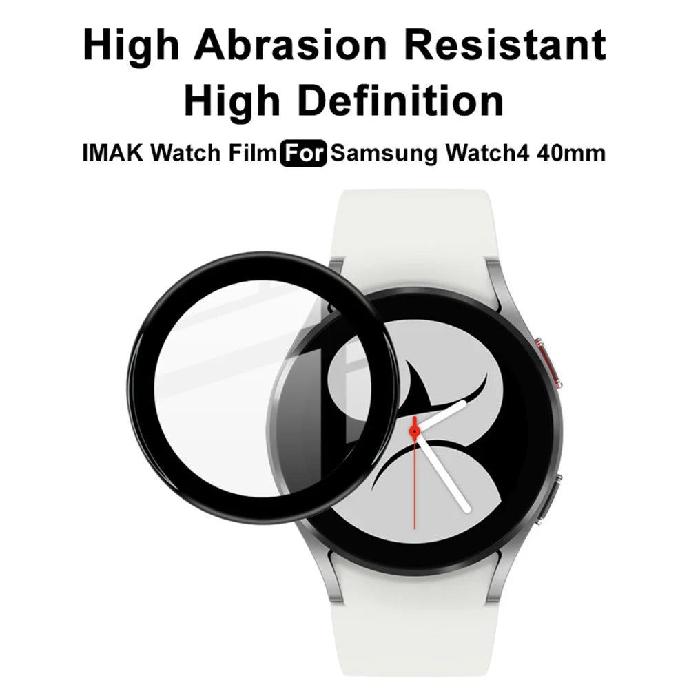 IMAK Bubble-Free HD Clear Organic Glass Watch Screen Protector Film for Samsung Galaxy Watch4 40mm - 4