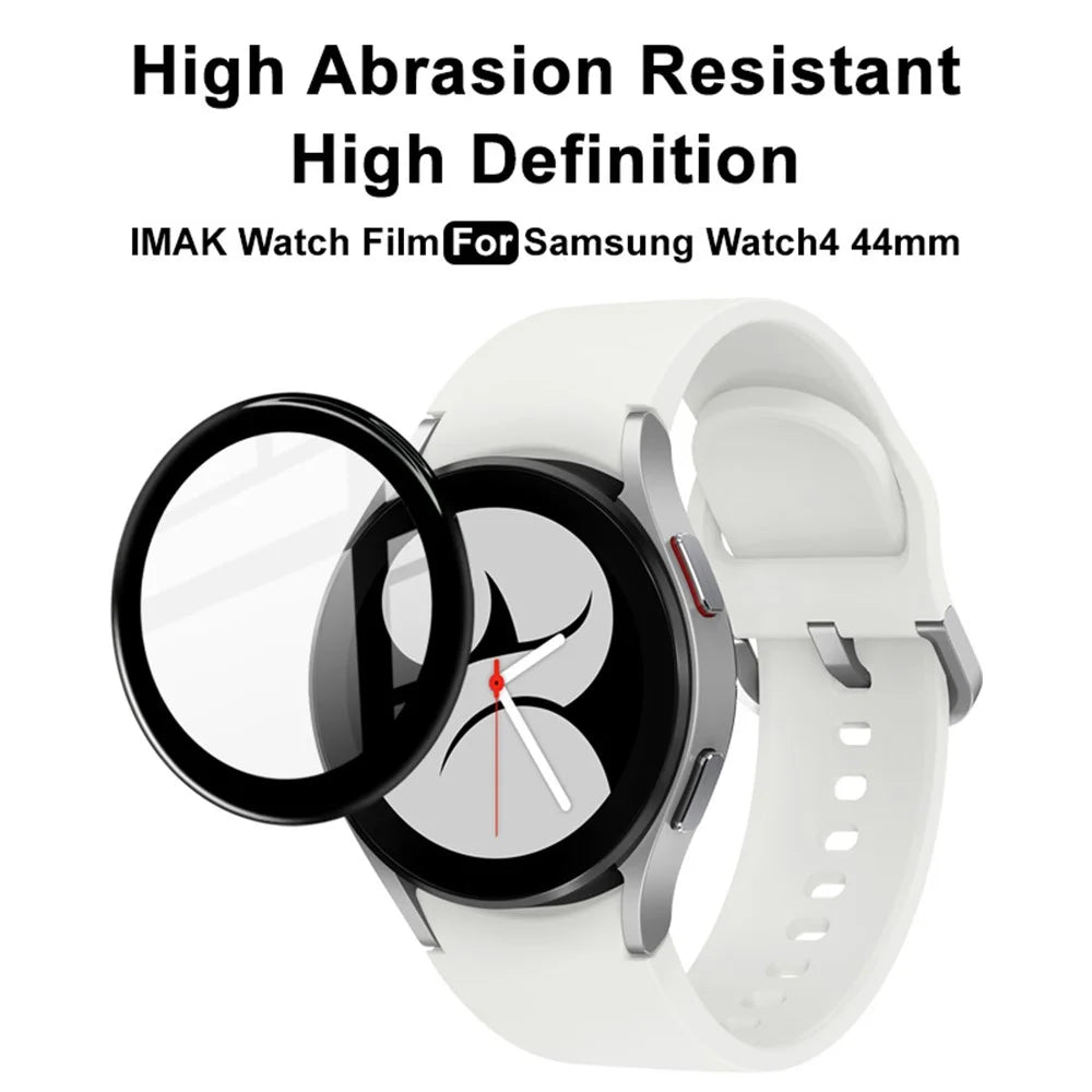 IMAK Black-Edge Anti-Abrasion Delicate Touch Feeling PMMA Watch Screen Protector for Samsung Galaxy Watch4 44mm - 3