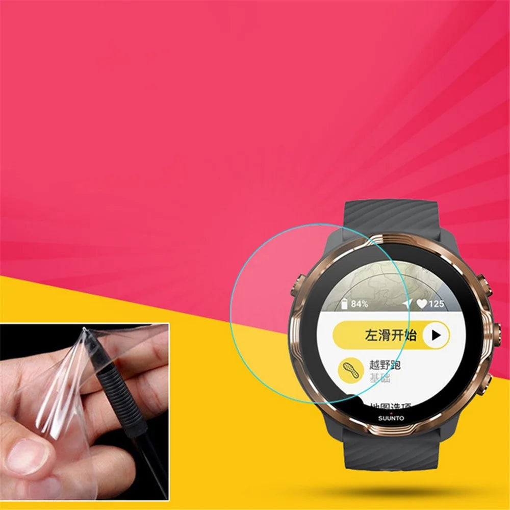 43mm Anti-Explosion Scratch Resistant Soft Flexible TPU Screen Protector for Suunto 7 - 3