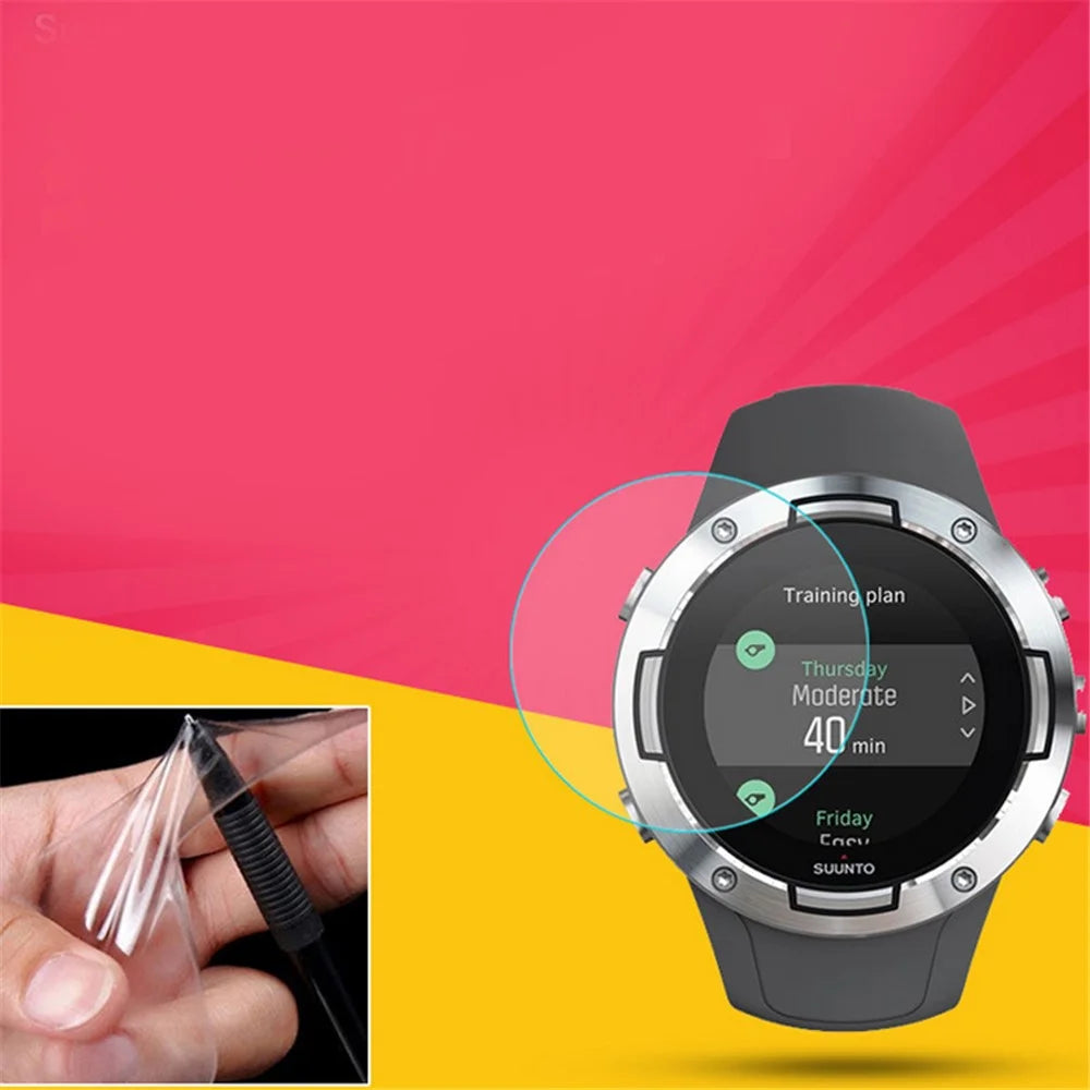 42mm Explosion-Proof Anti-Shock Soft TPU Screen Protector Film for Suunto 5 - 3
