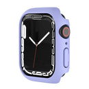Hard PC Protective Watch Case Edge Frame Cover for Apple Watch Series 9 / 8 / 7 45mm - Pink / Purple - 2